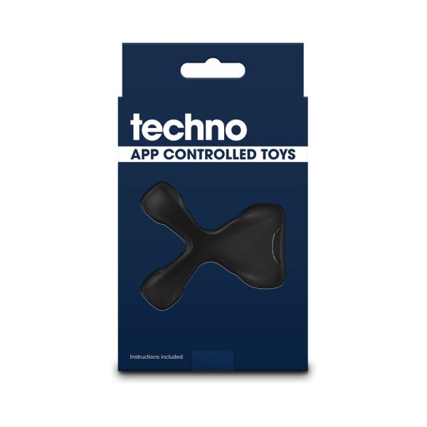 Techno Strobe App-controlled Vibrating Cock Ring Black - Image 4