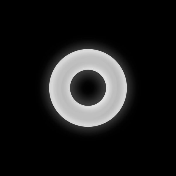 Firefly Bubble Ring Medium Glow-in-the-Dark Cock Ring White - Image 4