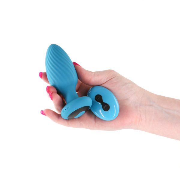 INYA Alpine 2.0 Gyrating and Vibrating Plug with Remote Teal - Image 3