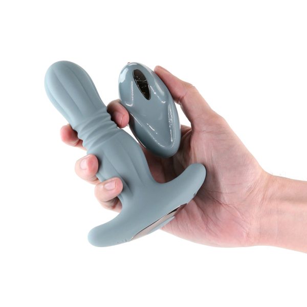 Renegade Gemini Thrusting Anal Plug with Remote Gray - Image 3
