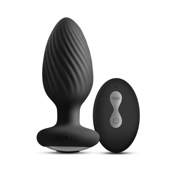 Renegade Alpine 2.0 Gyrating and Vibrating Plug with Remote Black - Image 2