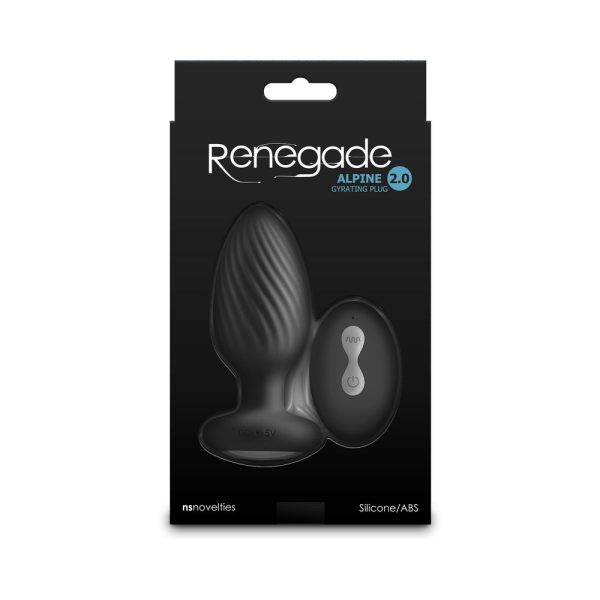 Renegade Alpine 2.0 Gyrating and Vibrating Plug with Remote Black - Image 4