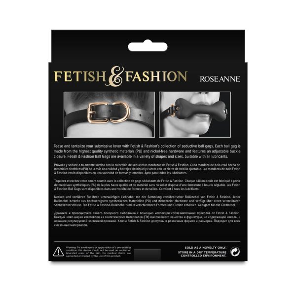 Fetish & Fashion Roseanne Bone Gag Black - Image 3