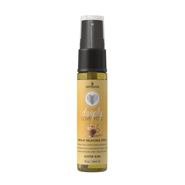 Sensuva Deeply Love You Throat Relaxing Spray Butter Rum 1 oz. - Image 2