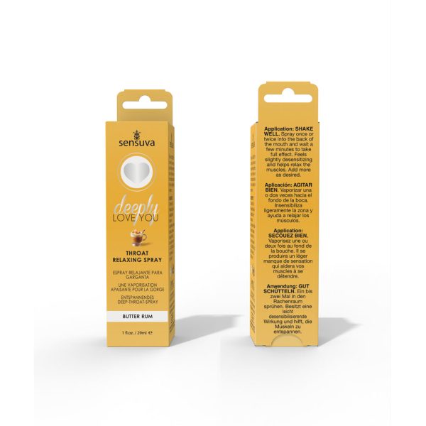 Sensuva Deeply Love You Throat Relaxing Spray Butter Rum 1 oz. - Image 4