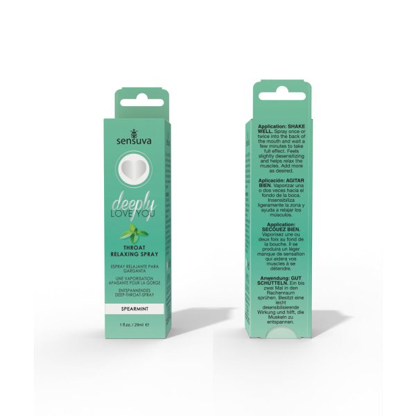 Sensuva Deeply Love You Throat Relaxing Spray Spearmint 1 oz. - Image 4