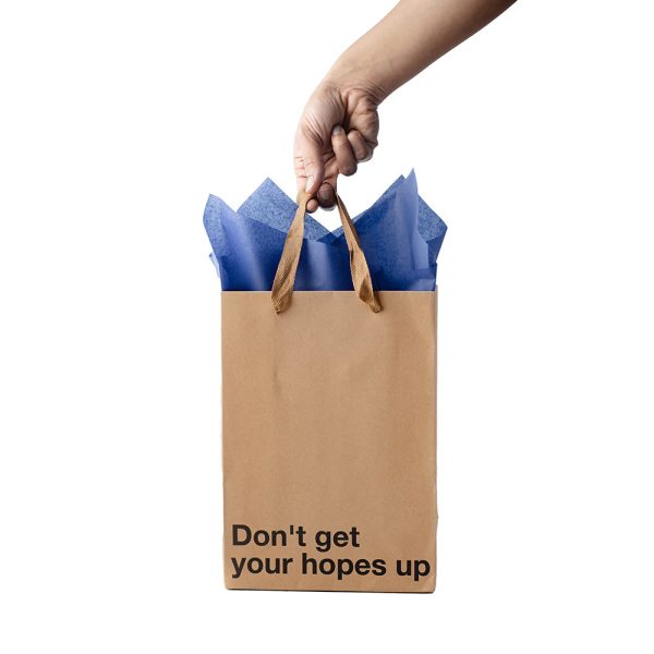 Snarky Gift Bags Don''t Get Your Hopes Up 3pk - Image 4