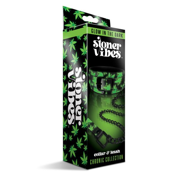 Stoner Vibes Chronic Collection Glow in the Dark Collar and Leash - Image 5