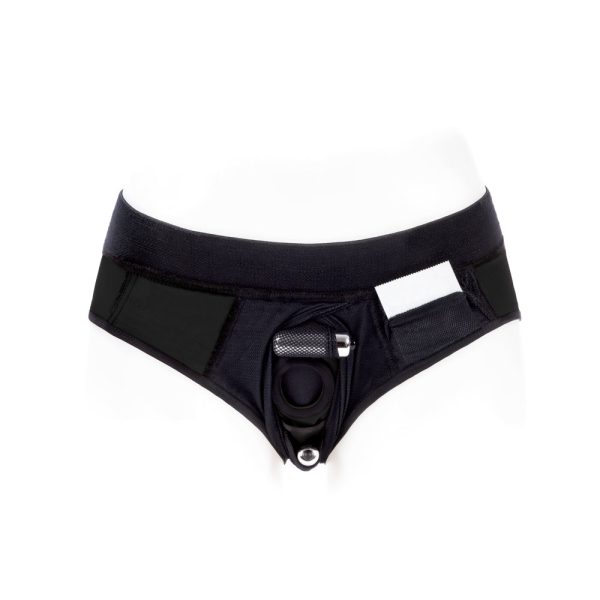 SpareParts Tomboi Cover Brief Style Underwear Harness Nylon Black/Black XXS - Image 4