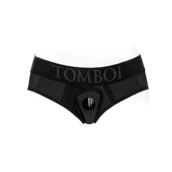 SpareParts Tomboi Cover Brief Style Underwear Harness Nylon Black/Black M - Image 3