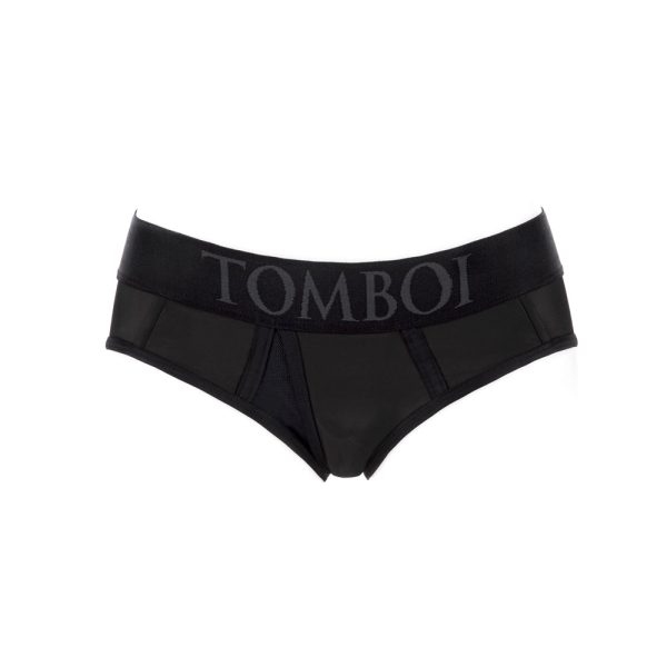 SpareParts Tomboi Cover Brief Style Underwear Harness Nylon Black/Black 2XL - Image 2