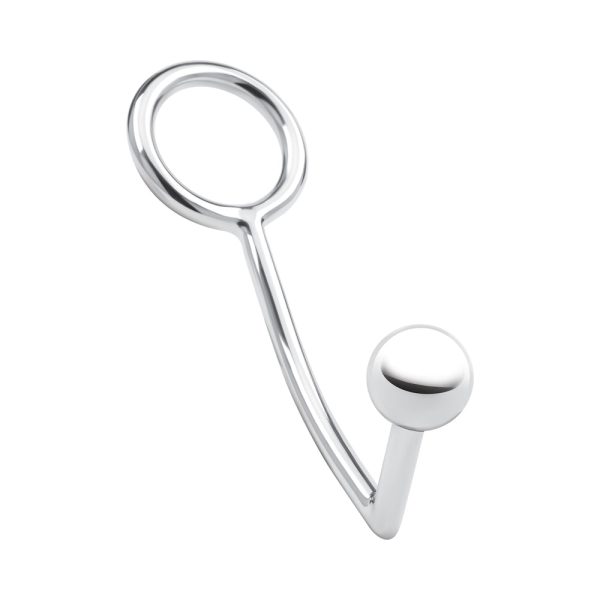 Blue Line Stainless Steel Anal Hook & Cock Ring - Image 3