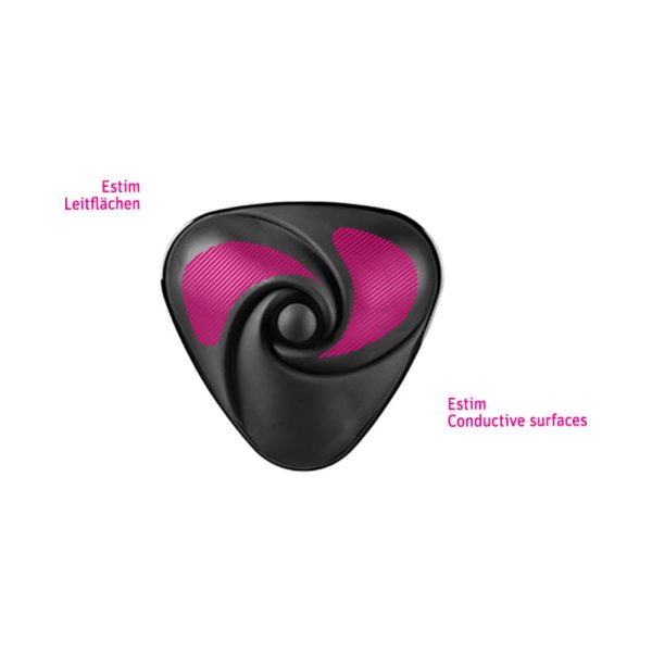 Mystim Heart''s Desire eStim Lay On Vibrator Black - Image 8