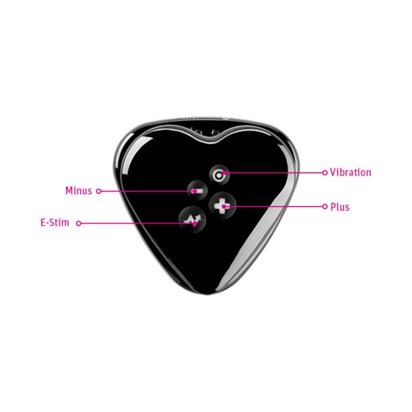 Mystim Heart''s Desire eStim Lay On Vibrator Black - Image 10