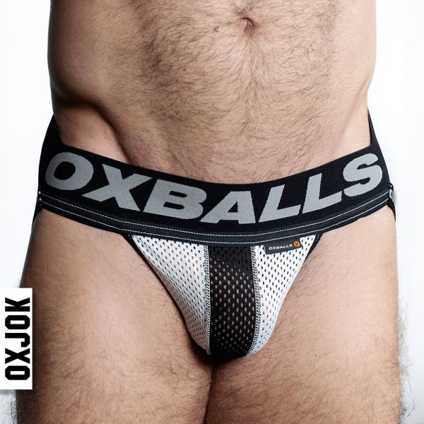 Oxballs Oxjok Airmesh Swagger Slider-Strap Jock Ice White XL - Image 2