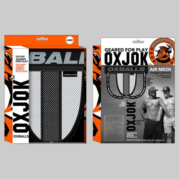 Oxballs Oxjok Airmesh Swagger Slider-Strap Jock Ice White XL - Image 6