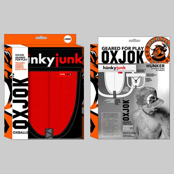 Oxballs Oxjok Hunker Comfy-Pouch Slider-Strap Jock Red Hot 2XL - Image 6