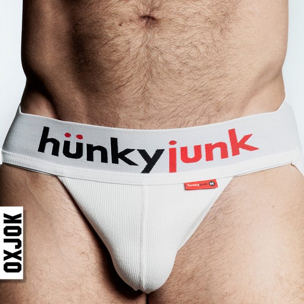 Oxballs Oxjok Hunker Comfy-Pouch Slider-Strap Jock White Snow S - Image 2