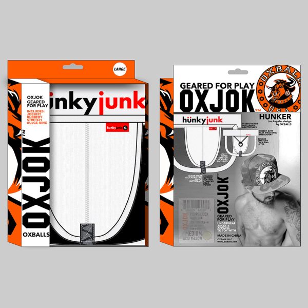 Oxballs Oxjok Hunker Comfy-Pouch Slider-Strap Jock White Snow L - Image 6