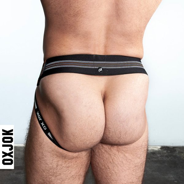 Oxballs Oxjok Slingjock Upthrust Slider-Strap Jock Black Iron XL - Image 5