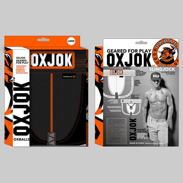 Oxballs Oxjok Slingjock Upthrust Slider-Strap Jock Black Iron 2XL - Image 6