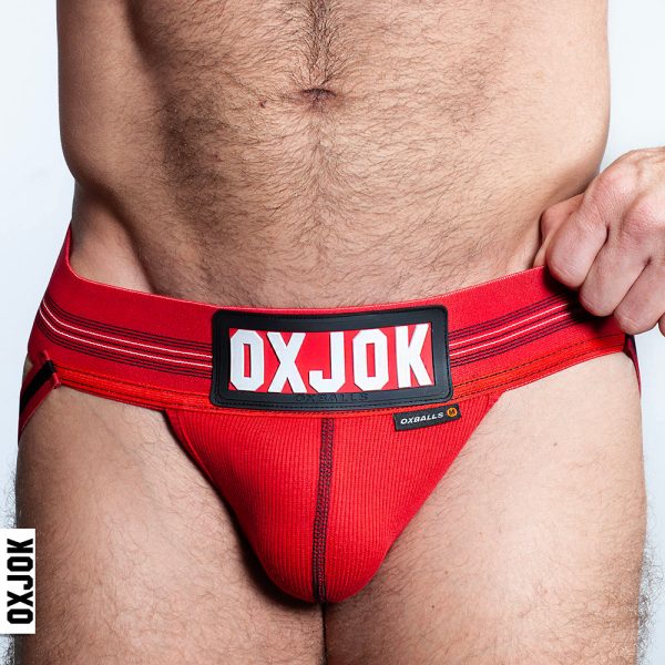 Oxballs Oxjok Slingjock Upthrust Slider-Strap Jock Red Hot M - Image 2
