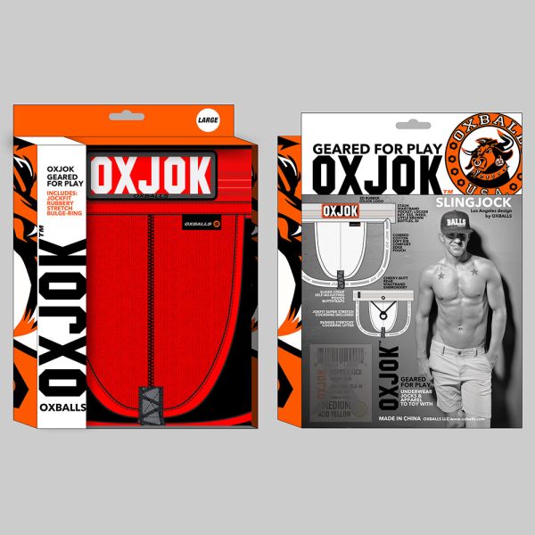 Oxballs Oxjok Slingjock Upthrust Slider-Strap Jock Red Hot 2XL - Image 6