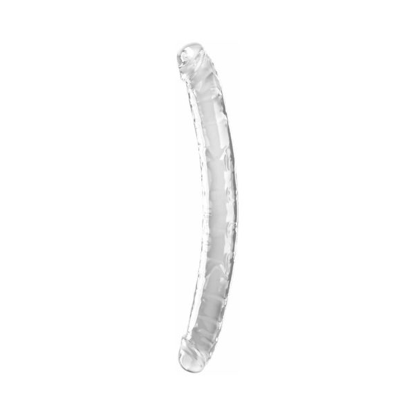 King Cock Double Dildo 18 in. Clear - Image 2