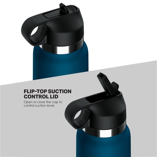PDX Plus Fuck Flask Private Pleaser Discreet Stroker Blue Bottle Light - Image 4