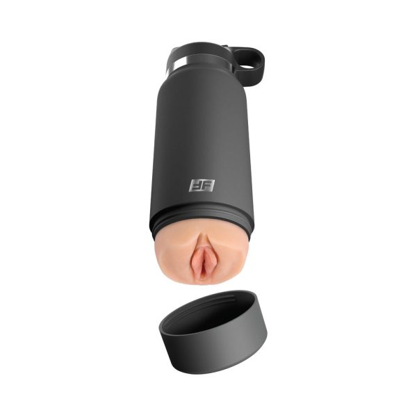PDX Plus Fuck Flask Secret Delight Discreet Stroker Grey Bottle Light - Image 2