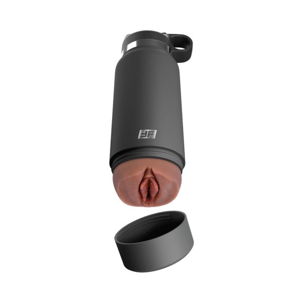 PDX Plus Fuck Flask Secret Delight Discreet Stroker Grey Bottle Brown - Image 2