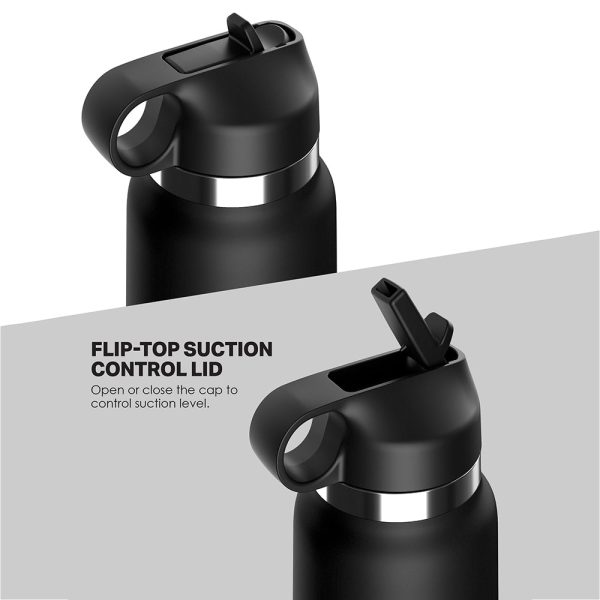 PDX Plus Fap Flask Thrill Seeker Discreet Stroker Black Bottle Frosted - Image 3