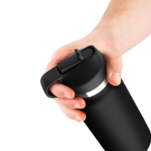 PDX Plus Fap Flask Thrill Seeker Discreet Stroker Black Bottle Frosted - Image 4