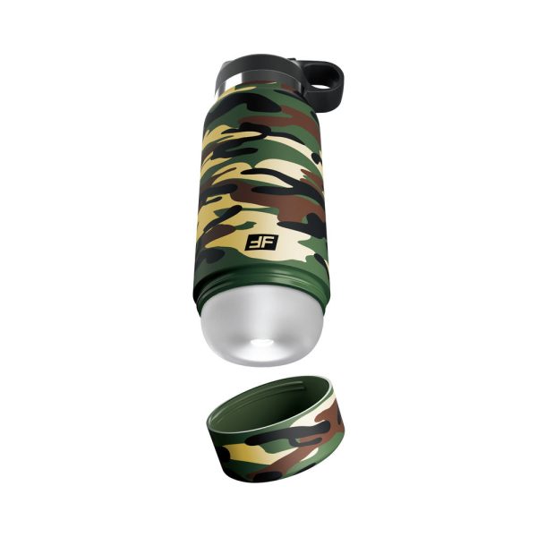 PDX Plus Fap Flask Happy Camper Discreet Stroker Camo Frosted - Image 2