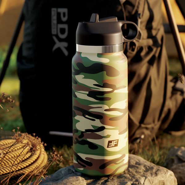 PDX Plus Fap Flask Happy Camper Discreet Stroker Camo Frosted - Image 6