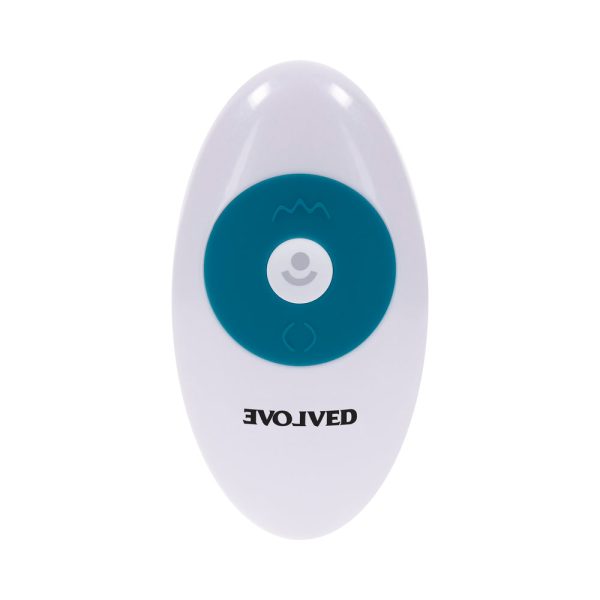 Evolved Tsunami Rechargeable Vibrating Dildo Silicone Teal - Image 9