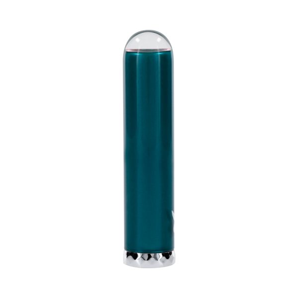 Playboy Emerald Rechargeable Vibrating Glass Mini Vibe Deep Teal - Image 4