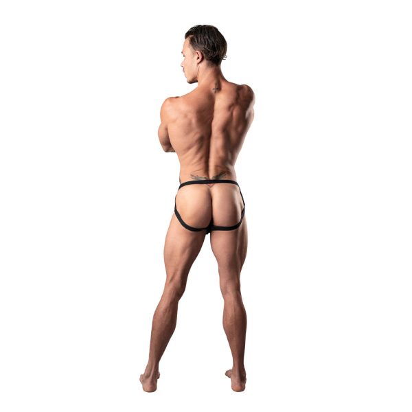 Male Power Lucifer Strappy Jock Black S/M - Image 3