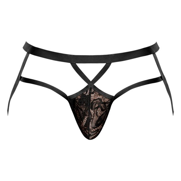 Male Power Lucifer Strappy Jock Black S/M - Image 6