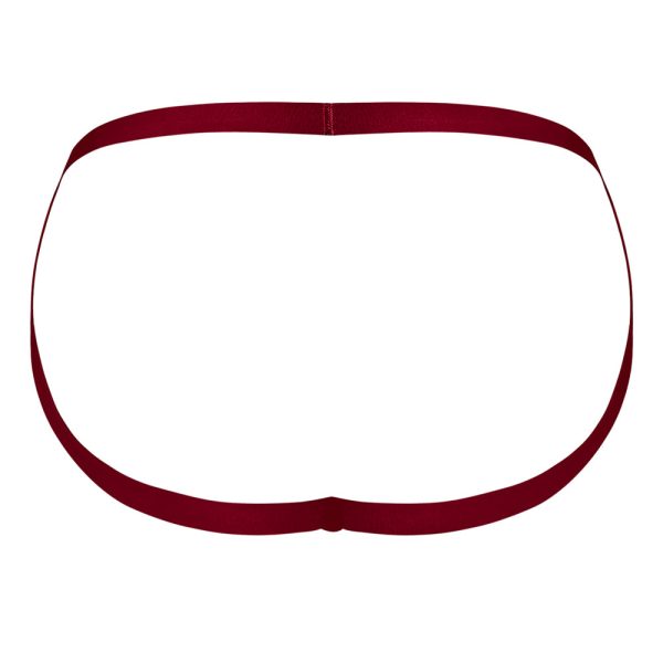 Male Power Lucifer Strappy Jock Burgundy S/M - Image 7