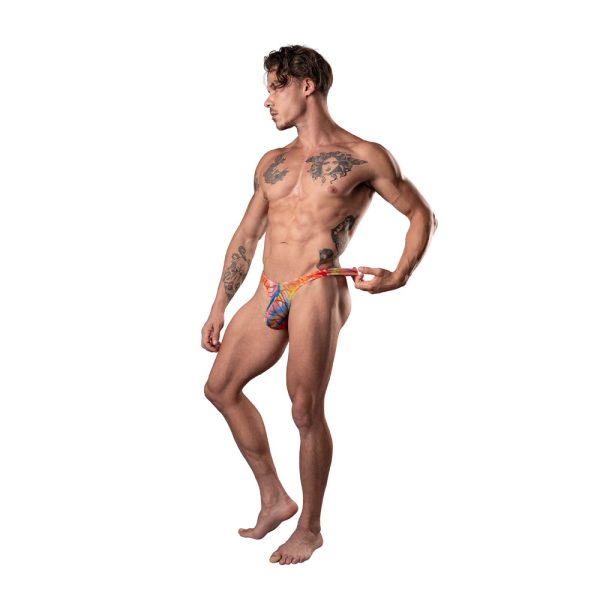 Male Power Your Lace Or Mine Bong Thong Multicolor S/M - Image 2