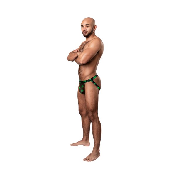Male Power Hazy Dayz Jock Pot Leaf L/XL - Image 2