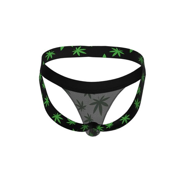 Male Power Hazy Dayz Jock Pot Leaf L/XL - Image 8