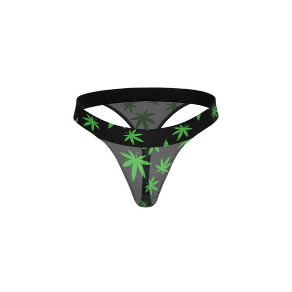 Male Power Hazy Dayz Micro Thong Pot Leaf L/XL - Image 7