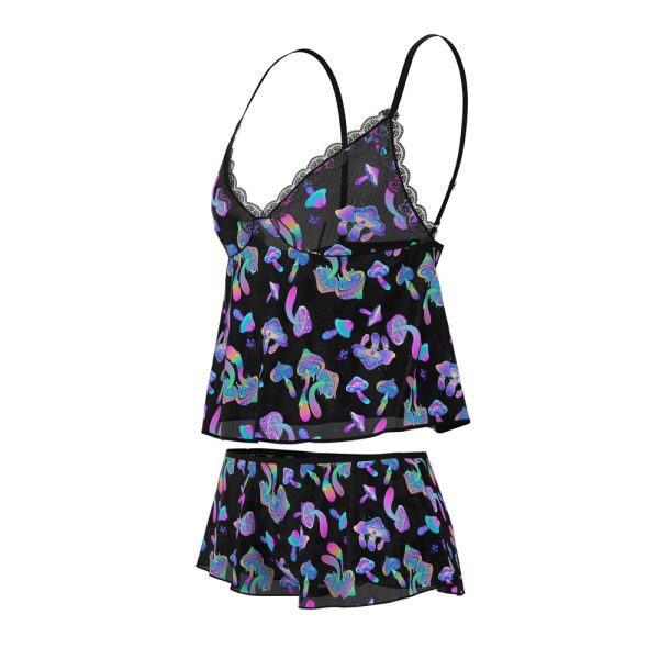 Magic Silk Hazy Dayz Cami & Short Set Mushroom L/XL - Image 4
