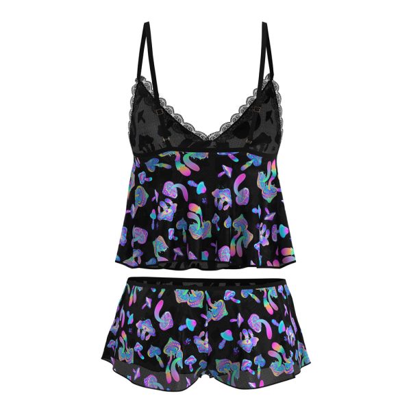 Magic Silk Hazy Dayz Cami & Short Set Mushroom L/XL - Image 5