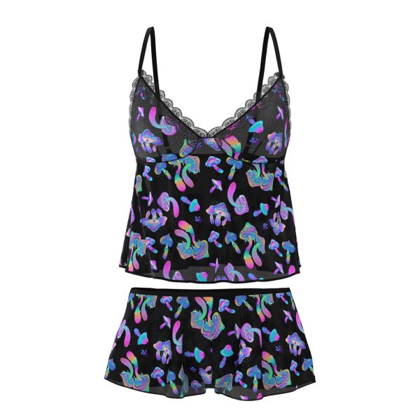 Magic Silk Hazy Dayz Cami & Short Set Mushroom L/XL - Image 6