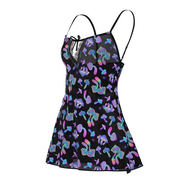 Magic Silk Hazy Dayz Dress & G-String Set Mushroom L/XL - Image 4