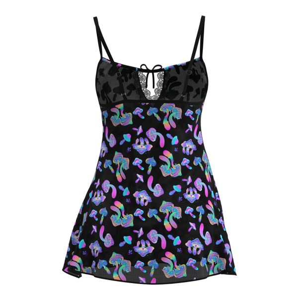 Magic Silk Hazy Dayz Dress & G-String Set Mushroom L/XL - Image 5