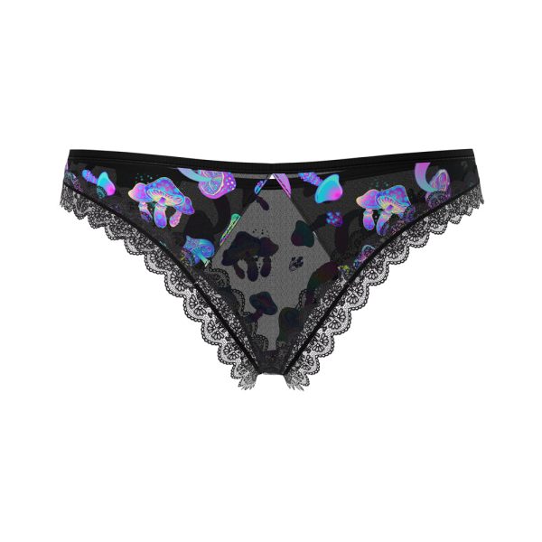 Magic Silk Hazy Dayz Crotchless Panty with Open Back Mushroom L/XL - Image 6